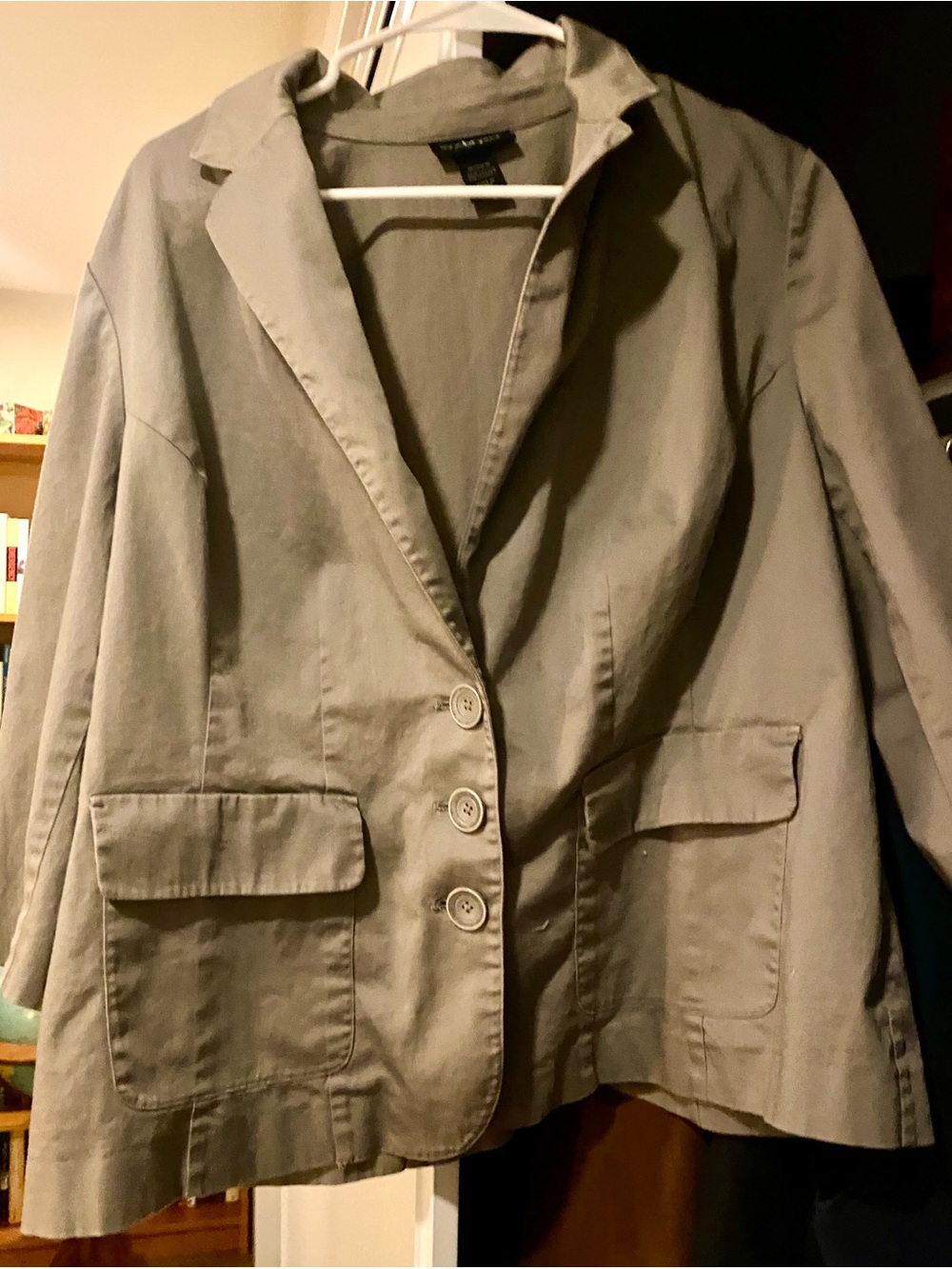 Lane Bryant Taupe Single-Breasted Blazer